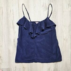 Lily Pulitzer Women's Navy Blue Ruffle Camisole